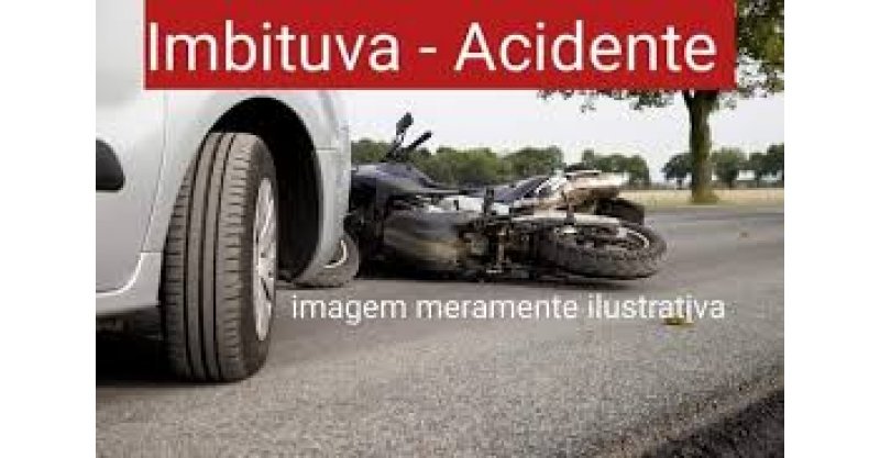  Imbituba / colisão entre motocicleta e carro deixa homem ferido no município