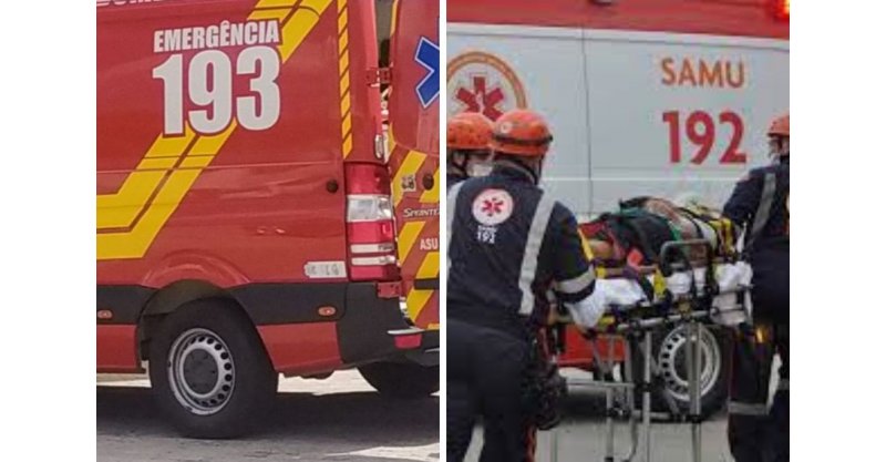  Imbituba / Duas colisões de trânsito e um queda de idoso de um telhado mobilizam bombeiros na cidade