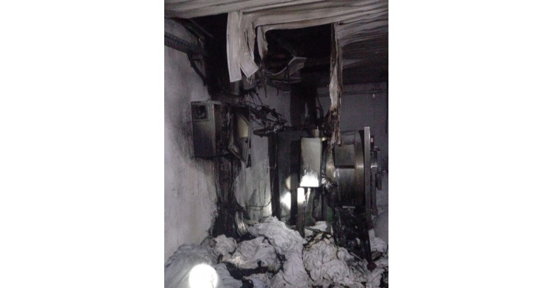  Termas do Gravatal / Funcionários controlam incêndio em lavanderia de hotel, no município de 