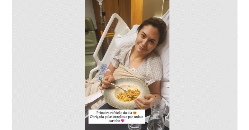 '1ª refeição do dia’: após exames, Michelle Bolsonaro publica foto internada e fala em recuperação