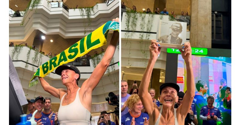 Após 168 horas e mais de 846 km, catarinense finaliza desafio e conquista recorde mundial; veja contagem regressiva emocionante