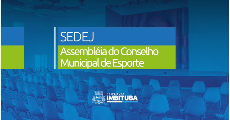 Assembleia do Conselho Municipal de Esporte define novos membros nesta quarta-feira (1º)