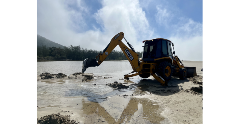 Barra de Ibiraquera é aberta em caráter emergencial para garantir segurança da população e preservar o meio ambiente