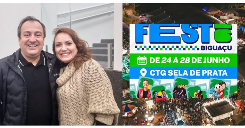 Biguaçu prepara megaestrutura para festa inédita com atrações nacionais, Copa do Mundo e entrada gratuita