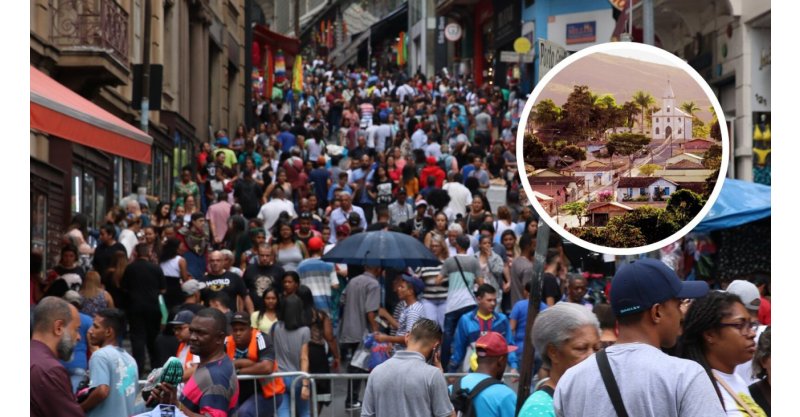 Brasil chega a 214 milhões de habitantes; veja cidade que tem quase 14 mil vezes menos moradores que SP