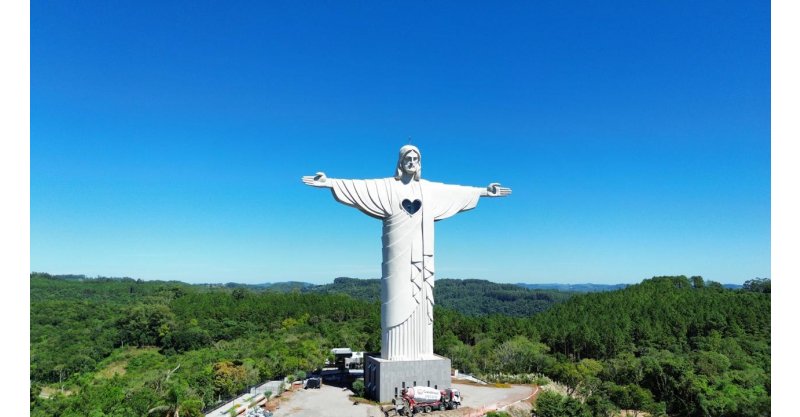 Complexo do Cristo Protetor é inaugurado em Encantado e visitas começam na terça-feira