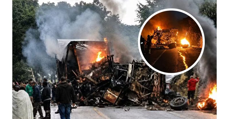 Corpos presos às ferragens: bombeiros confirmam 8 mortos carbonizados em acidente na BR-251