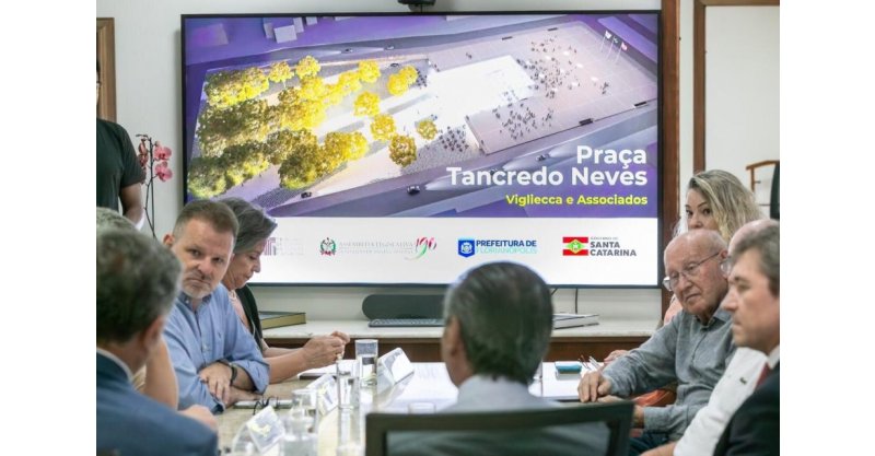 Cronograma da obra de revitalização da Praça dos Poderes é apresentado na Alesc