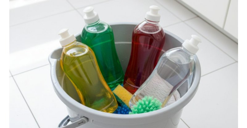 Da louça à roupa: descubra o que limpar com cada cor de detergente líquido