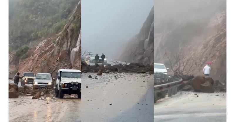 Deslizamento em Urubici provoca interdição total da Serra do Avencal