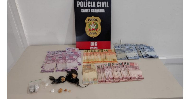DIC prende duas mulheres por tráfico/associação para/tráfico/operação teve apoio/Polícia Militar/resultou na apreensão/drogas/dinheiro