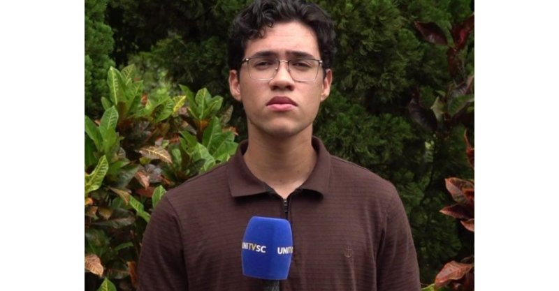 Estudante de Laguna é finalista em seleção nacional do Profissão Repórter, da Globo