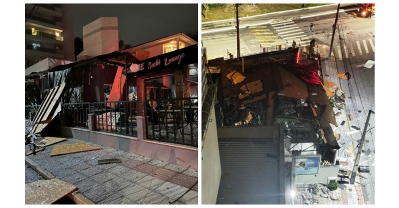 Explosão destrói restaurante de sushi em Tubarão