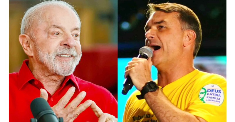 Flávio Bolsonaro tem 48% e Lula, 45% em pesquisa para o 2º turno