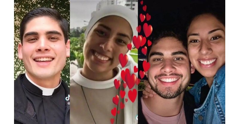 Freira e seminarista trocam vida religiosa, se casam em SC e história viraliza