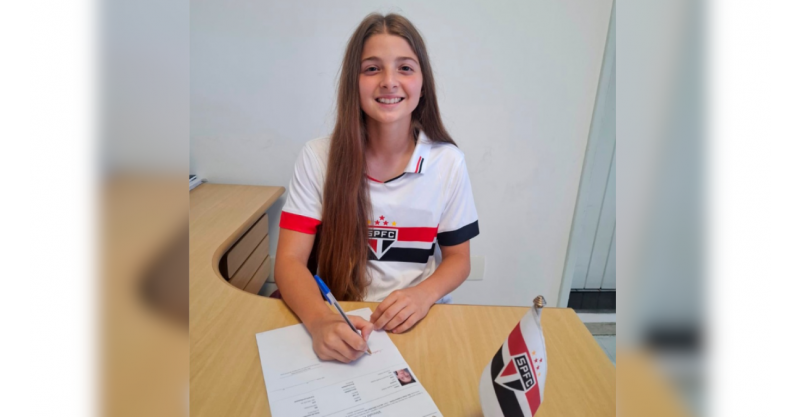 Garopaba / Lydiane Rubik Gelatti atleta do minicípio renova contrato com o São Paulo e seguirá no clube até 2028