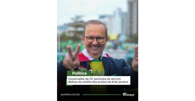 Governador Jorginho Mello participa de manifestações em favor da anistia