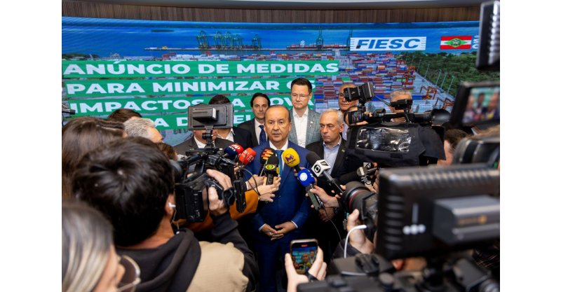 Governo de SC anuncia pacote de R$ 435 milhões para apoiar empresas afetadas pela nova tarifa dos EUA