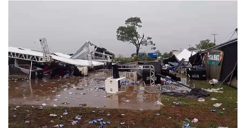 Gritaria e vento destruidor: homem morre após estrutura de festa universitária desabar em SP