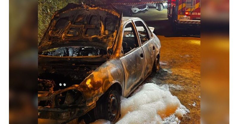 Grito e explosão revelam quatro corpos carbonizados em carro em SC