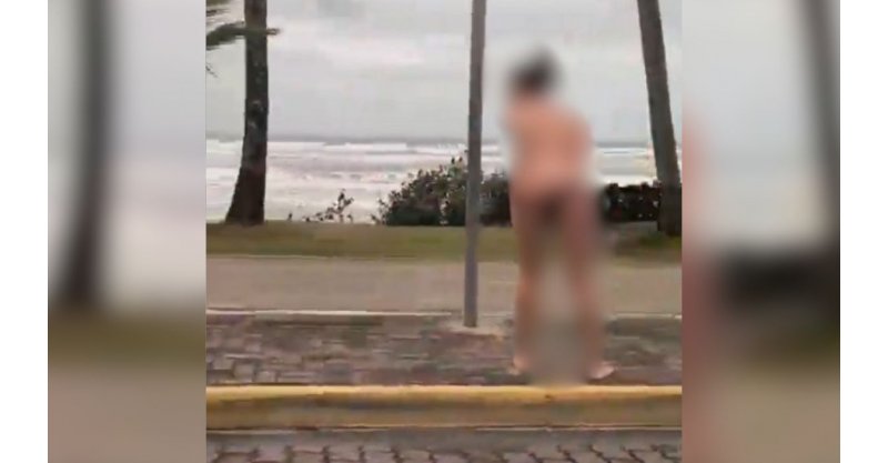 Guardas encontram mulher nua em praia e ela confessa ter matado o próprio pai
