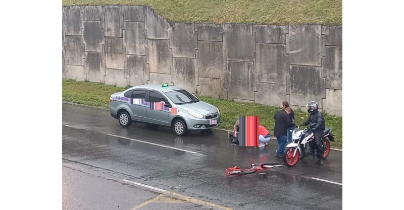 Idoso fica gravemente ferido após acidente de trânsito em Sombrio