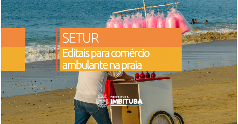 Imbituba abre inscrições para comércio temporário de praia na temporada 2025/2026