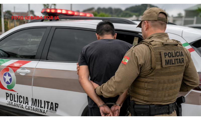 Imbituba / Foragido por estupro de vulnerável é preso pela Polícia Militar na cidade