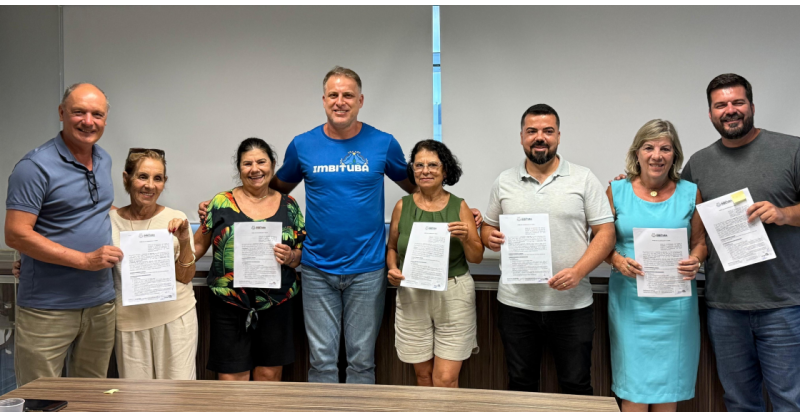 Imbituba formaliza três termos de colaboração com a ORIALAN visando fortalecer as atividades desenvolvidas pela entidade