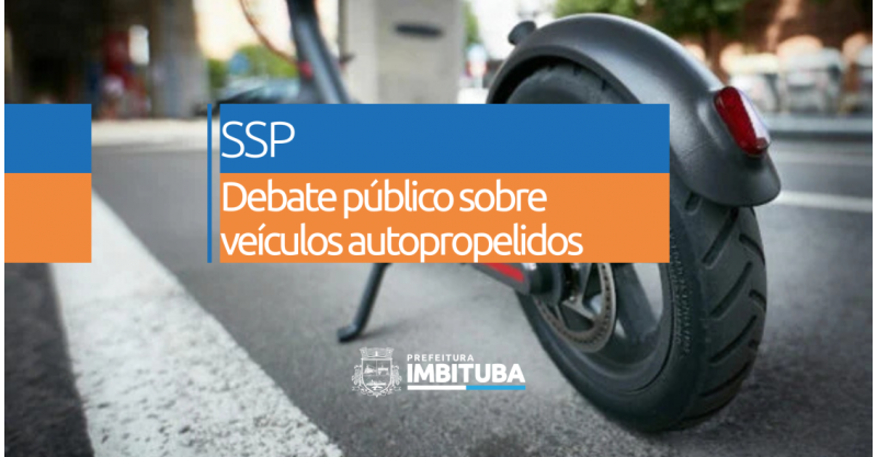 Imbituba promove debate público sobre o uso de veículos autopropelidos como as motos elétricas
