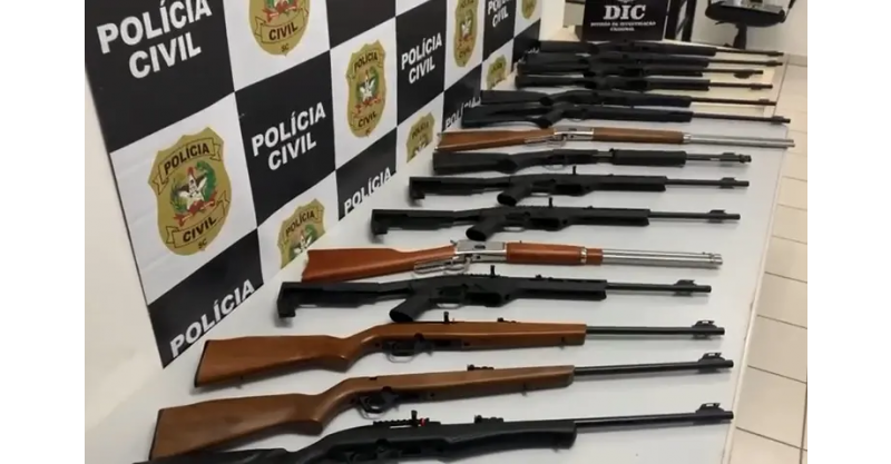 Loja de armas é furtada e tem diversos produtos levados no Sul de SC