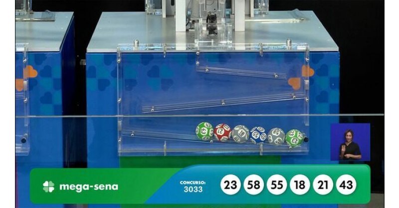 Mega-Sena, concurso 3033: confira os números sorteados