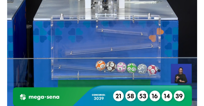 Mega-Sena, concurso 3039: confira os números sorteados