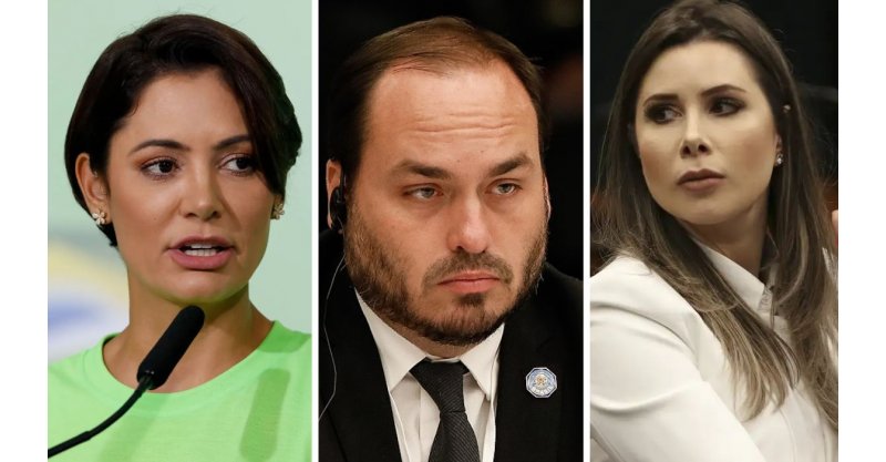 Michelle confronta Carlos Bolsonaro e defende Caroline de Toni ao Senado por SC