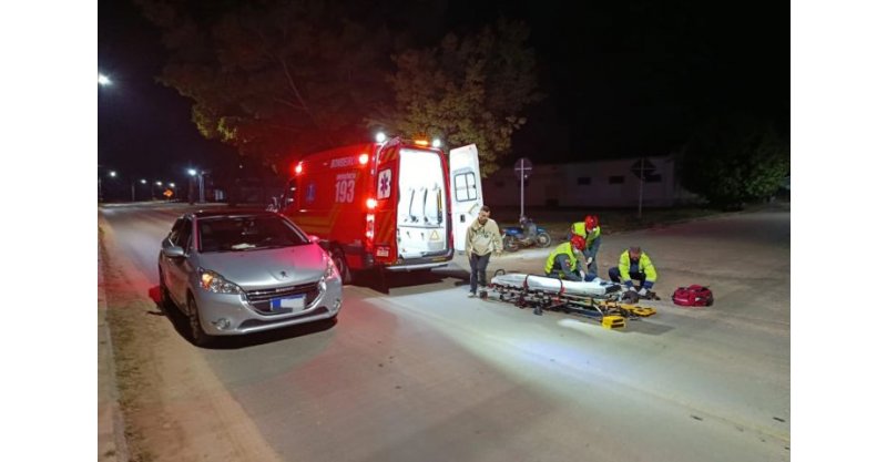 Motociclista é encontrada inconsciente após acidente em Jaguaruna
