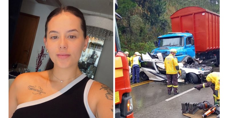 Motorista de BMW morta após acidente na SC-418 era mulher de influenciador de SC: ‘Não pude me despedir’