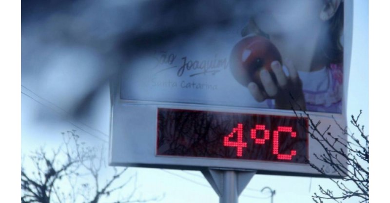 Nova onda de frio já tem data marcada para trazer geadas ao Brasil; veja onde os termômetros podem chegar a 4°C