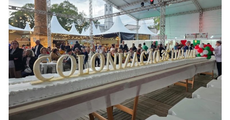 Nova Veneza celebra aniversário de colonização e emancipação em edição histórica da Festa da Gastronomia