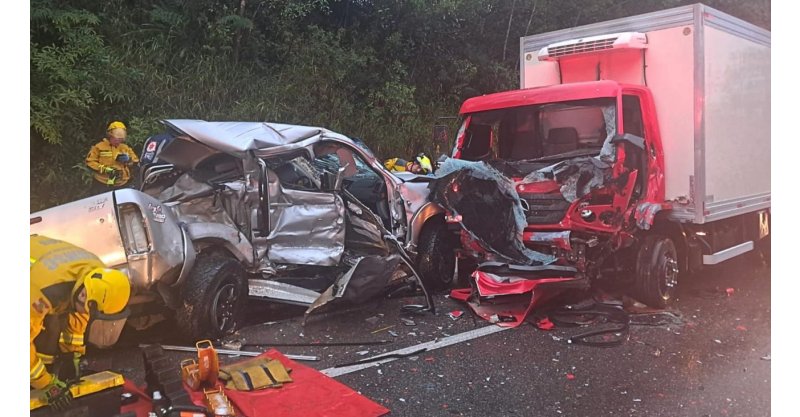 Pai e filho morrem em grave acidente em rodovia da Grande Florianópolis