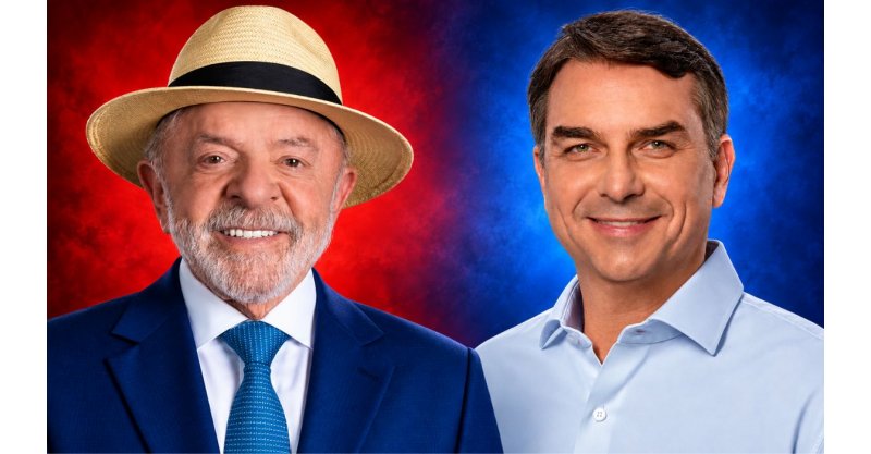 PoderData/Aya: primeira pesquisa do 2º turno aponta Flávio Bolsonaro com 53% e Lula com 47% na disputa presidencial