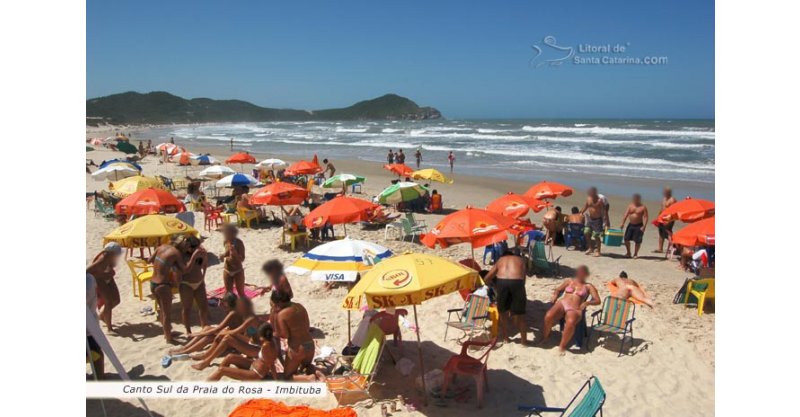 IMBITUBA / PRAIAS LOTADAS / TURISTAS / DIVERSOS ESTADOS / DA IMPRESÃO QUE NOSSA POPULAÇÃO TRIPLICOU