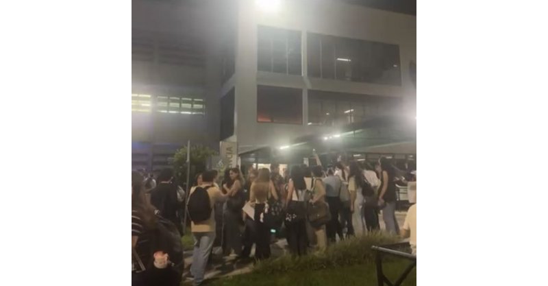 Princípio de incêndio provoca evacuação de bloco em universidade