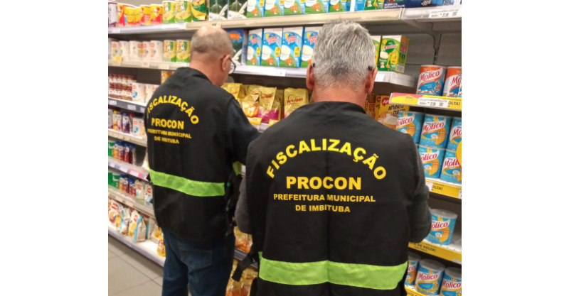 Procon de Imbituba realiza fiscalização em supermercado de Nova Brasília