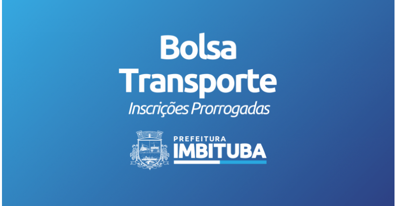 Prorrogadas as inscrições para a Bolsa Transporte Universitário e Técnico