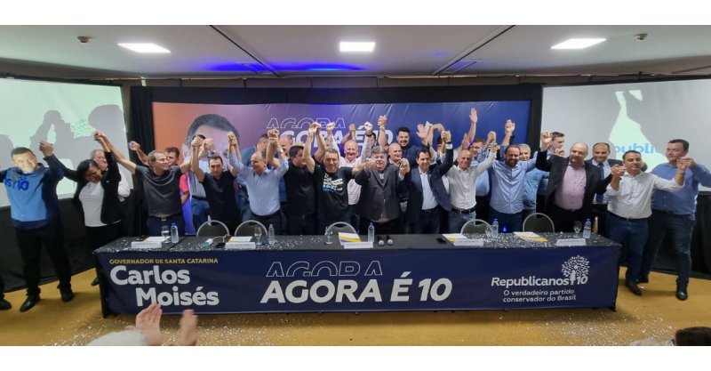 Republicanos mostra força e filia prefeitos e vice-prefeitos em Santa Catarina