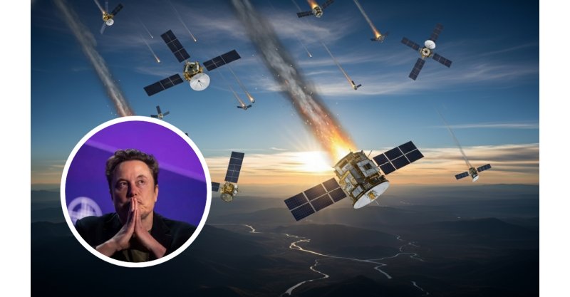 Satélites de Elon Musk começam a cair na Terra e risco de atingir humanos cresce 61%