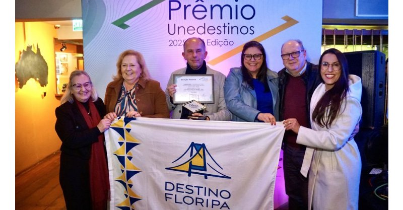 SC domina premiação nacional ao setor de turismo e entidade da Capital é 1° lugar