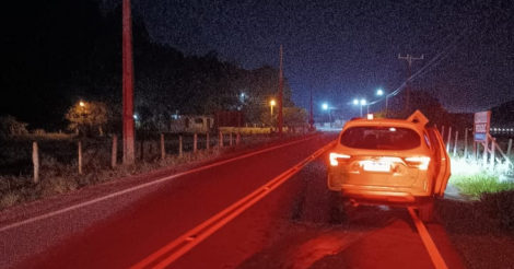  Imaruí / Animal solto causa acidente com carro da saúde na SC-437 no município