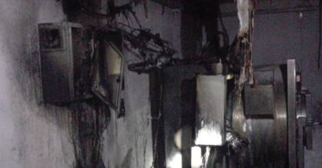 Termas do Gravatal / Funcionários controlam incêndio em lavanderia de hotel, no município de 