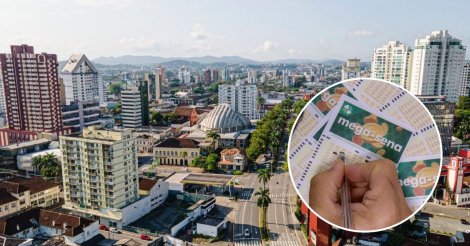 Bolão na maior cidade catarinense leva fatia de prêmio na Mega-Sena de R$ 36,9 milhões e fica a um número do prêmio máximo